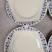 Lot de 8 assiettes à dessert Longchamp Terre de Fer modèle Cannes