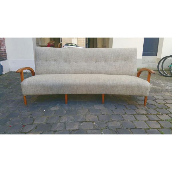 Canapé sofa banquette lit vintage scandinave années 50 60 | Selency