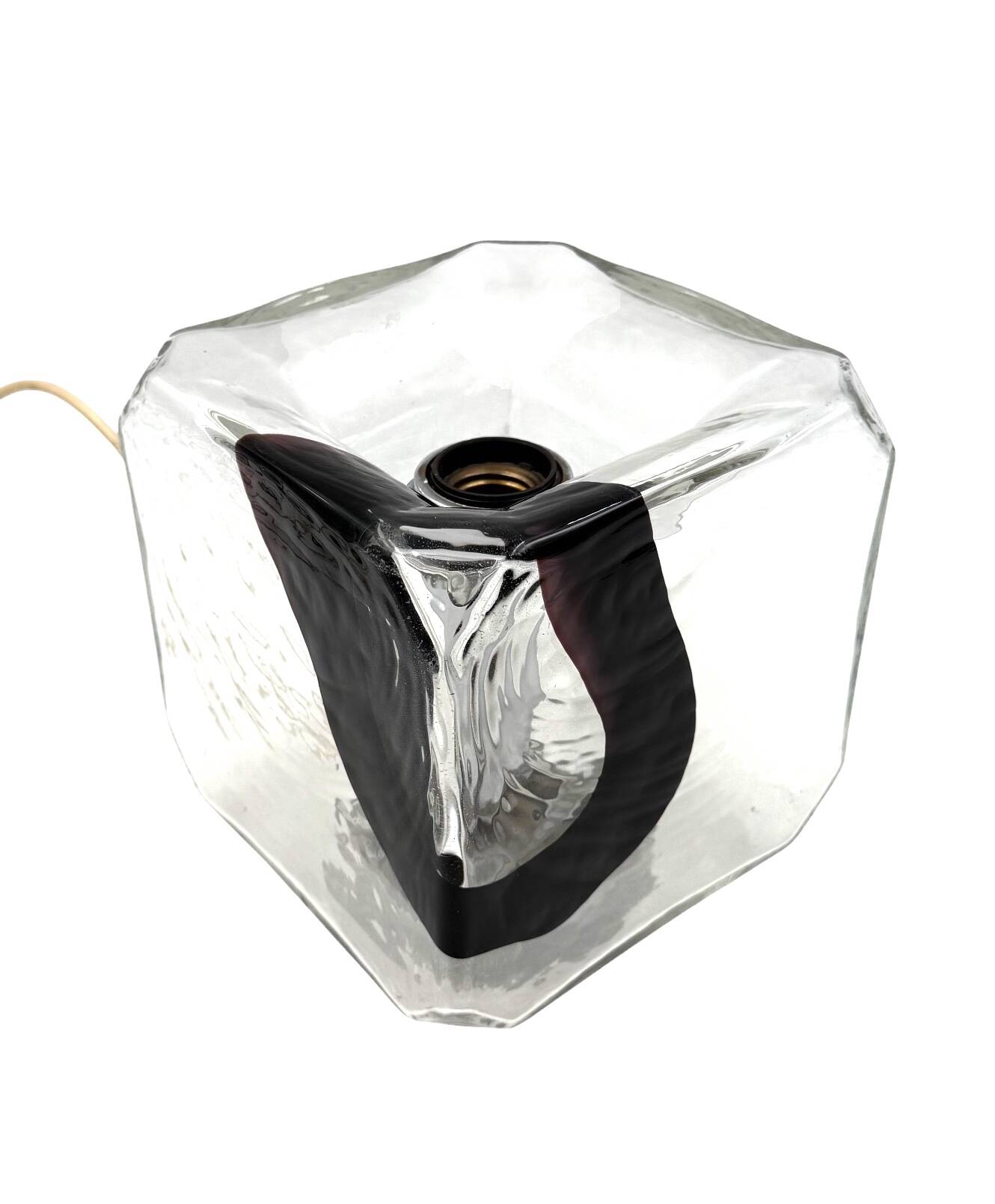 Fratelli Toso, Pair of Murano blown glass lamps, F.lli Toso, Murano Italy 1970s