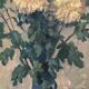 Original Swedish Oil on Panel – “Chrysanthemums” by Max Hellberg – Signed – Vintage & Framed – 68 × 58 cm (26.8" × 22.8")