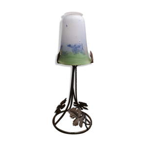 lampe fer forgé , tulipe