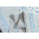 1970s Vintage Persian Handmade Wool Cotton Light Blue Area Rug 291x397