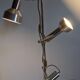 Three-spot floor lamp in chrome metal by Philips, Netherlands circa 1970.