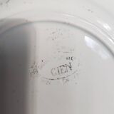 Lot de 2 assiettes parlantes Gien en noir et blanc