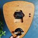Clock formica vintage wall clock silent timer "Jaz transistor black yellow"