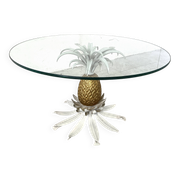 Pair of Hans Kögl pineapple side tables, 1960s