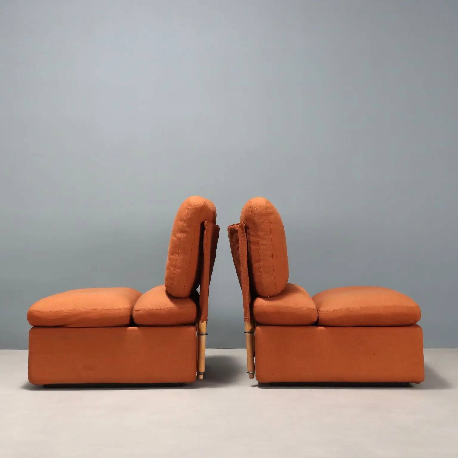 Zanotta armchairs designed by Pas D'Urbino Lomazzi vintage 1980s