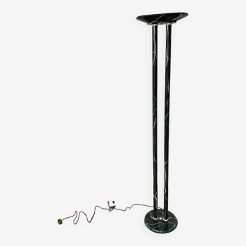 Italian style marble effect halogen floor lamp