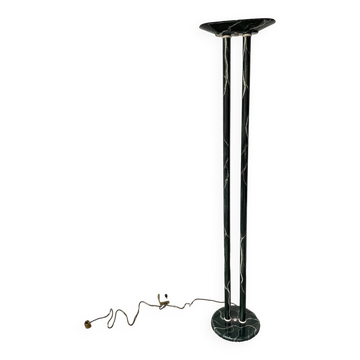 Italian style marble effect halogen floor lamp