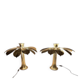 Carlo Giorgi. 2 sculptural lamps/table lamps by Carlo Giorgi for Bottega Gadda, model: Ippocastano, Italy, 1970s.