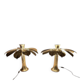 Carlo Giorgi. 2 sculptural lamps/table lamps by Carlo Giorgi for Bottega Gadda, model: Ippocastano, Italy, 1970s.