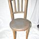 Child's bistro chair in curved turned wood, Fischel Thonet style, 1950.