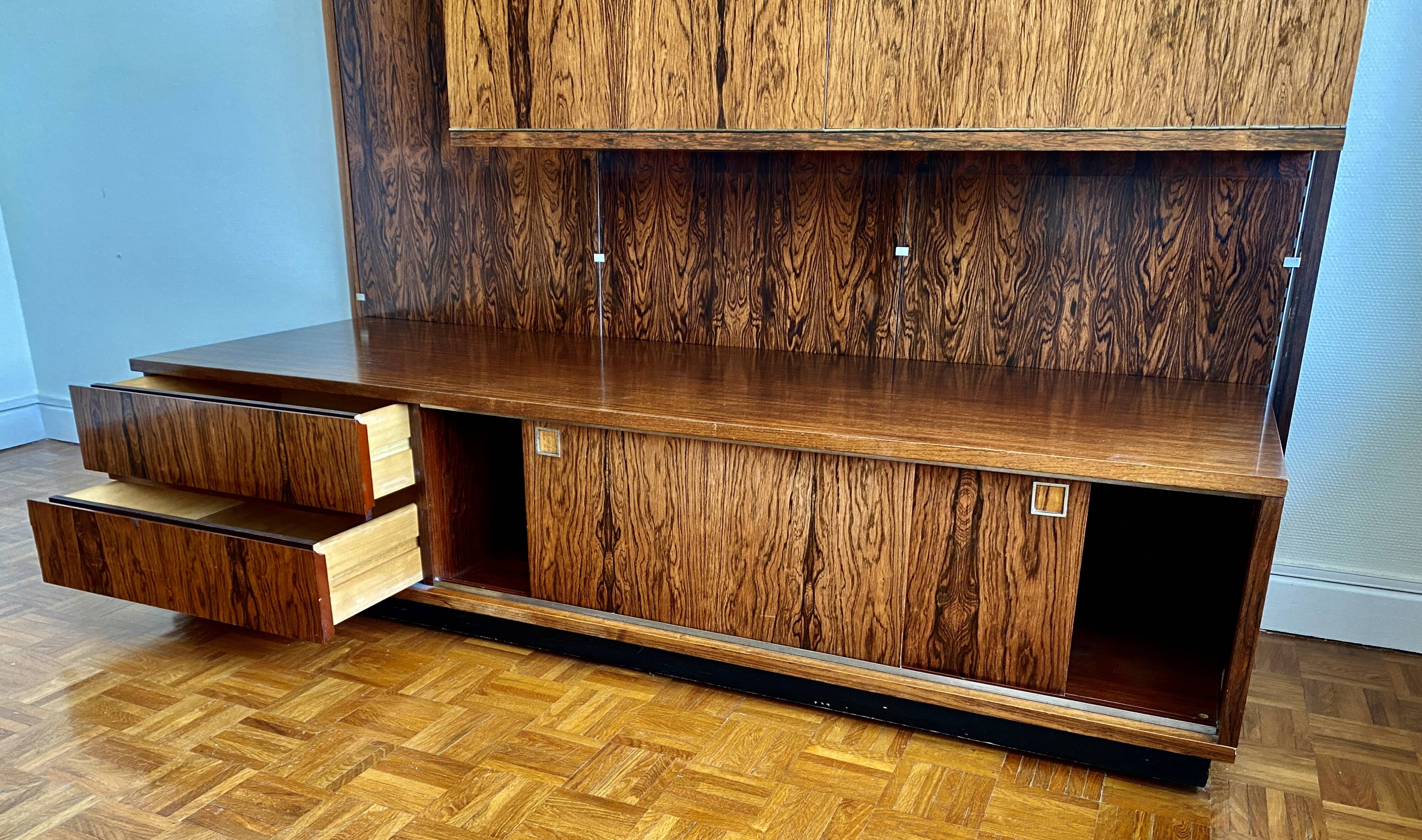 Modular Bookcase A System By Louis Paolozzi In Rio Rosewood -