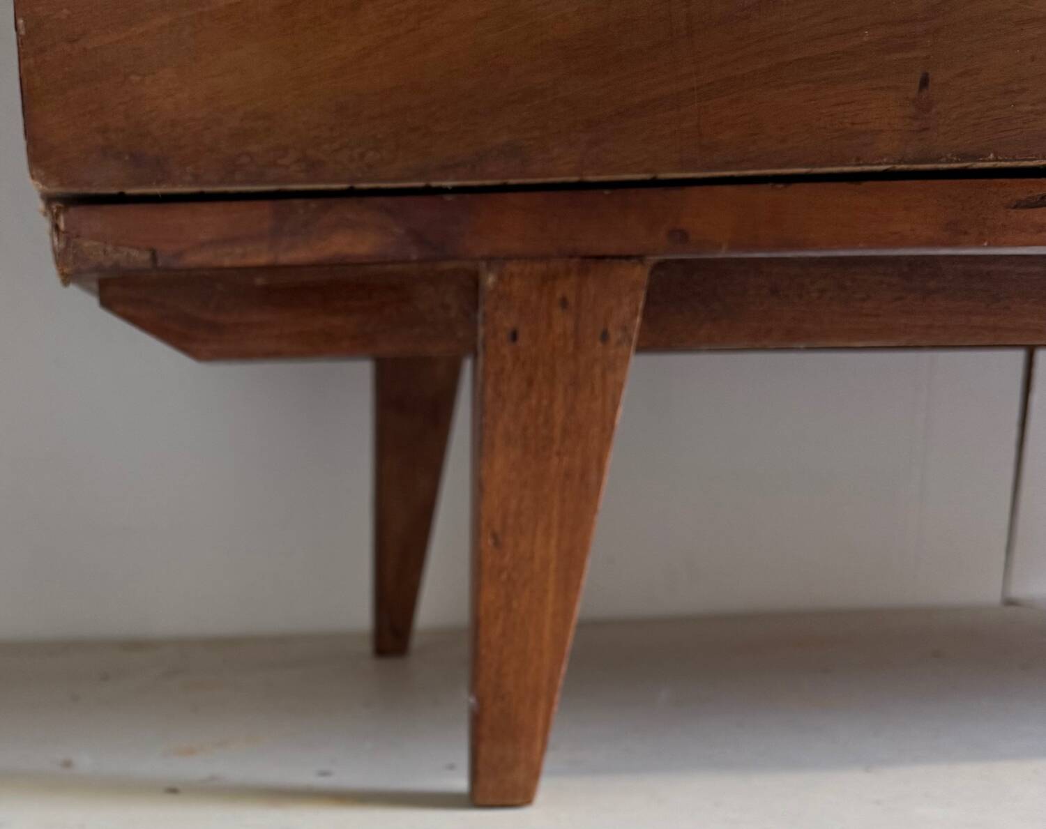 Vintage wardrobe with compass feet