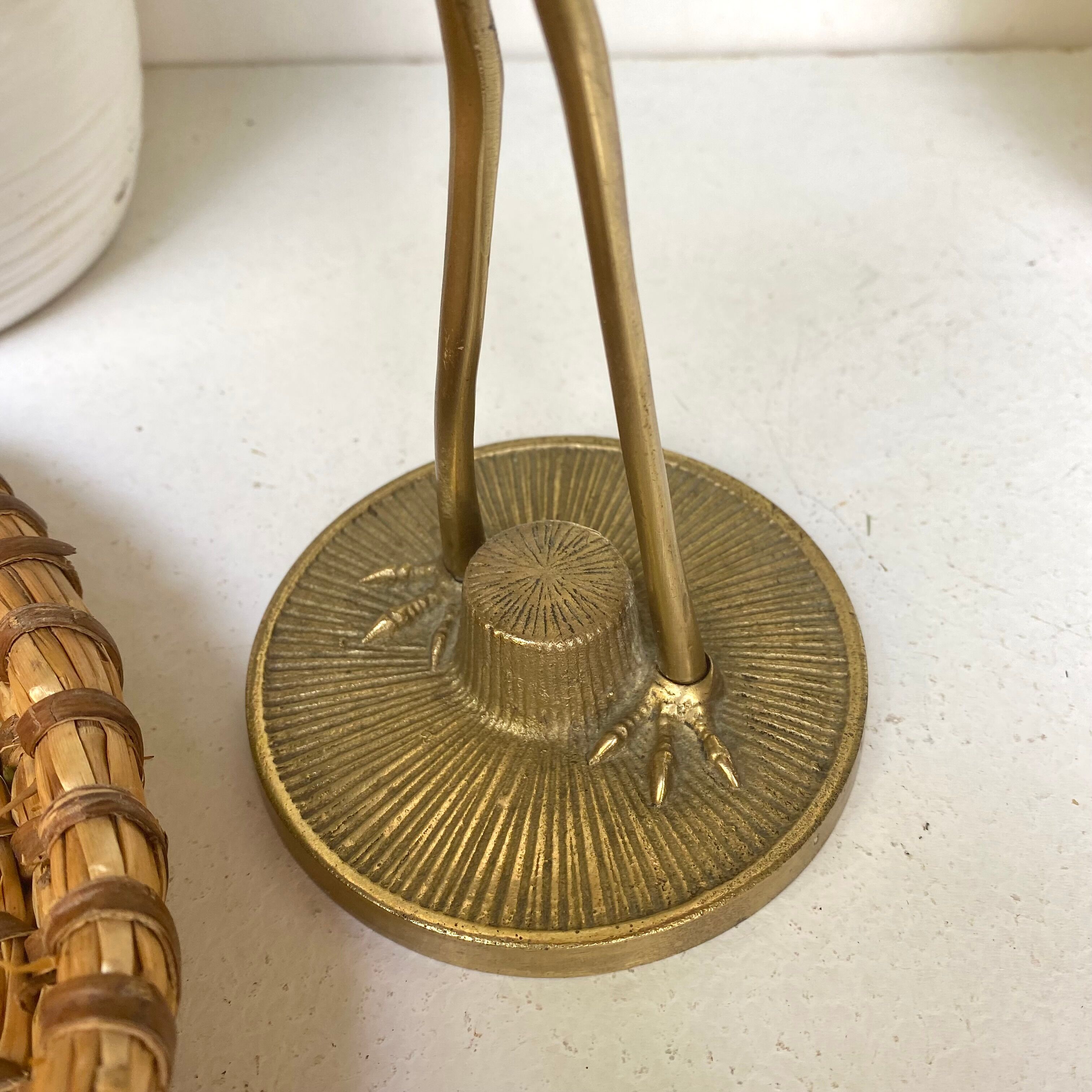 Oiseau en laiton vintage