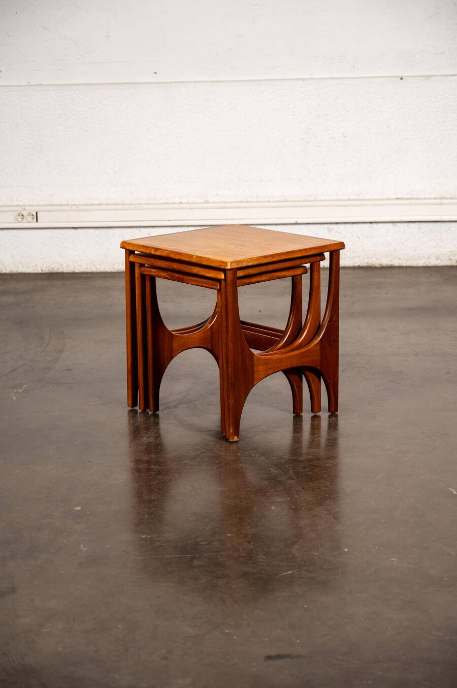 Teak nesting tables