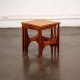 Teak nesting tables