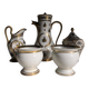 Vintage Limoges Porcelain Chocolate Set: Empire Style, Hand-Painted Bees