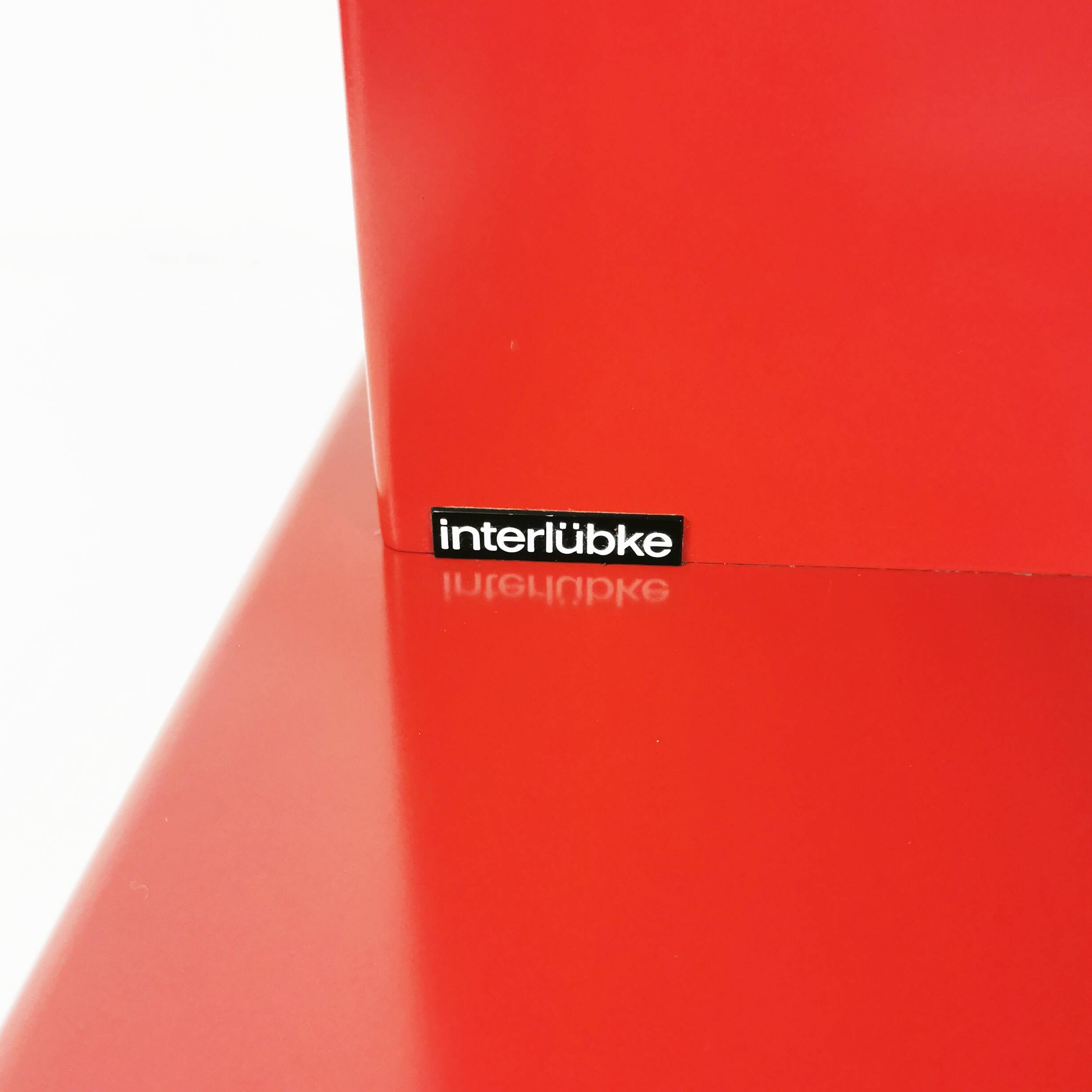 Modernist wall table-cabinet, mutaro, interlubke, germany, 1970s.
