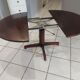 Table basse relevable teck scandinave vintage années 1970