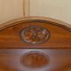 Paire de commodes vintage en acajou flammé