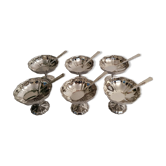 Jean Couzon ice cream or sorbet cups, in 18/10 stainless steel, made in France