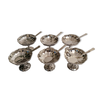 Coupes à glace ou sorbet  Jean Couzon , en inox 18/10 , made in France