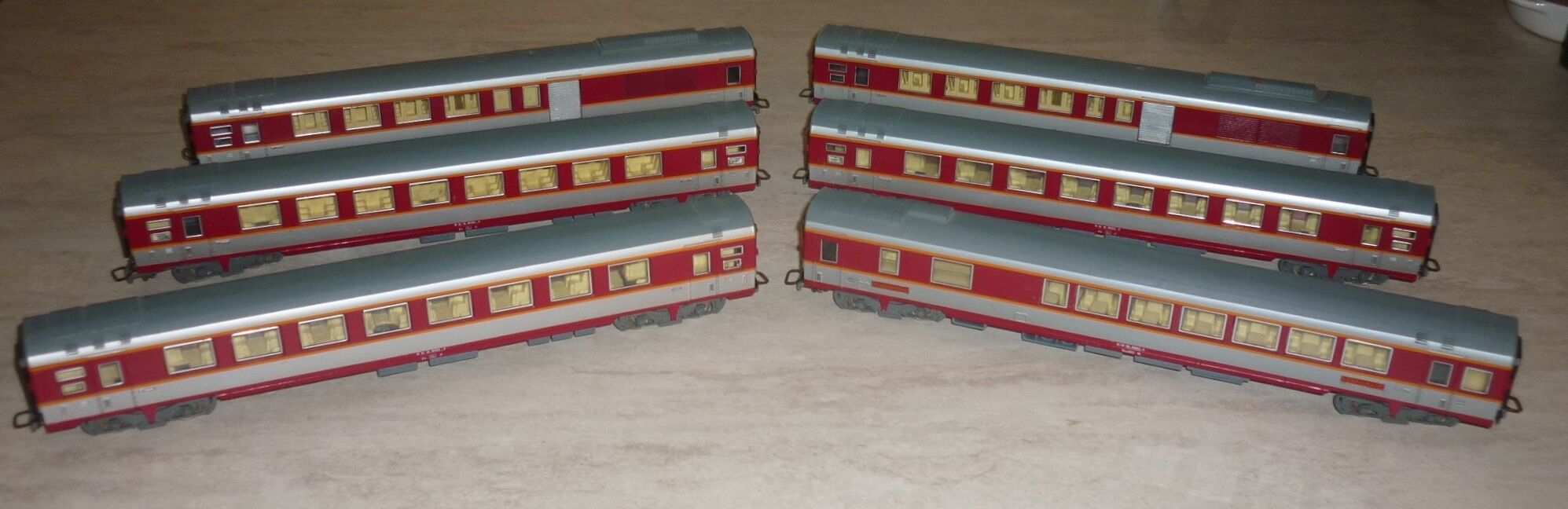 Passenger train Jouef France of the 60s-70s