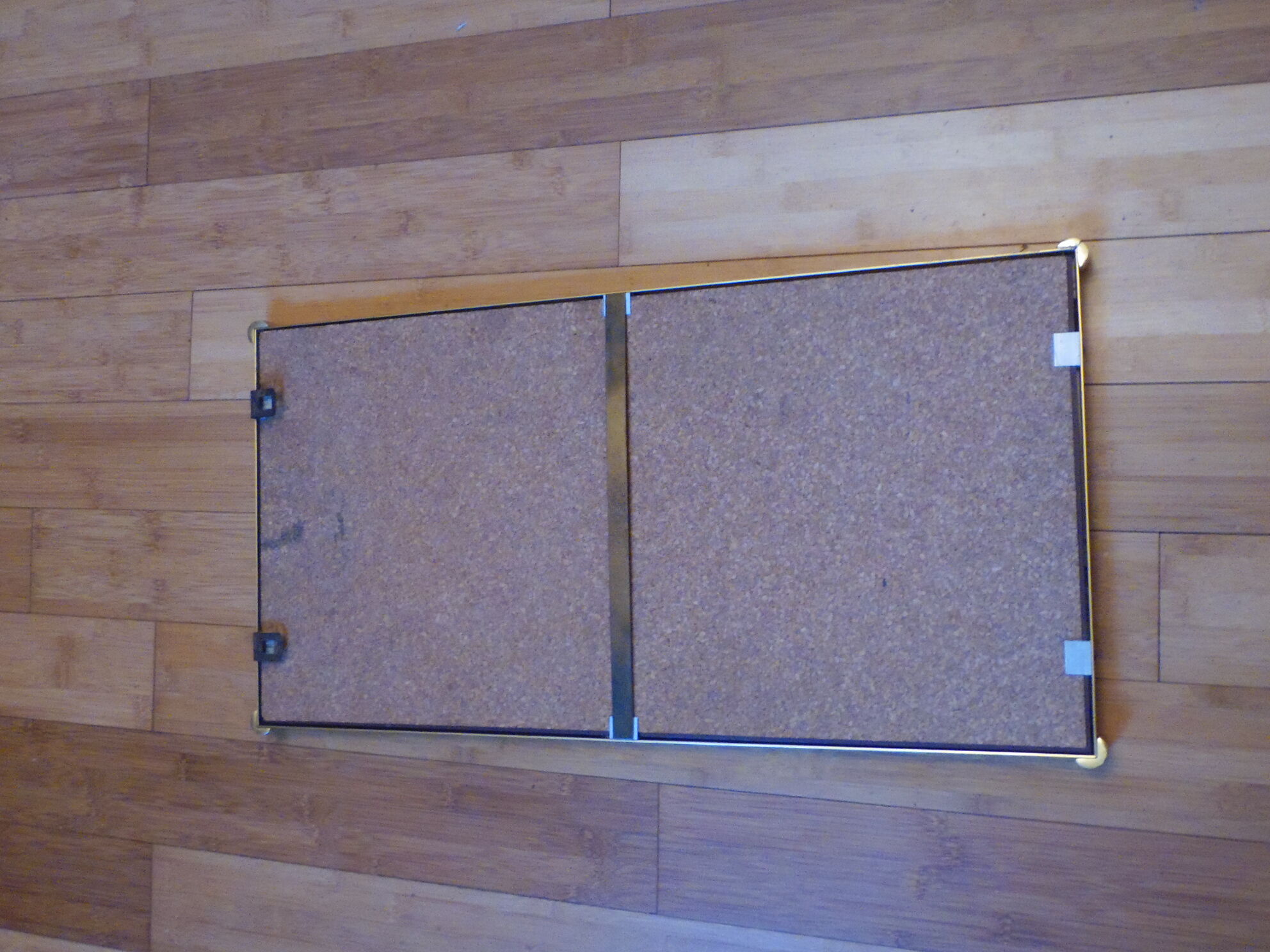 Mirror window, brass metal 31x61cm