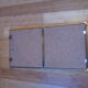 Mirror window, brass metal 31x61cm