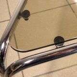 Coffee table chrome and glass 1970