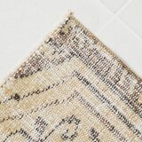 Tapis turc doux en laine fait main jaune pâle 5x8, 159x238 cm SK 5244