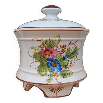 French hand painted pot