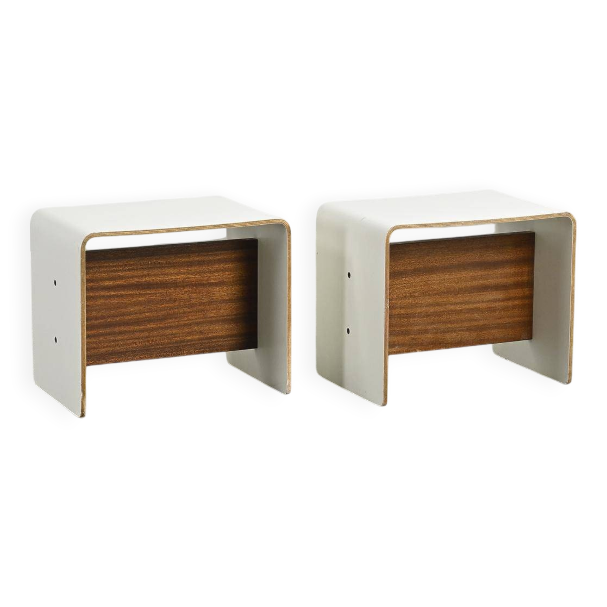 Pair of bedside tables by Pierre Guariche, circa 1968