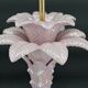 Lampe Palmier en céramique rose nacrée, Italie, circa 1960