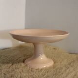 Powder pink fruit bowl-compotier from Digoin Sarreguemines