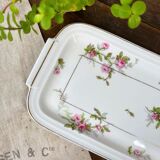 Cake dish "roses" Limoges
