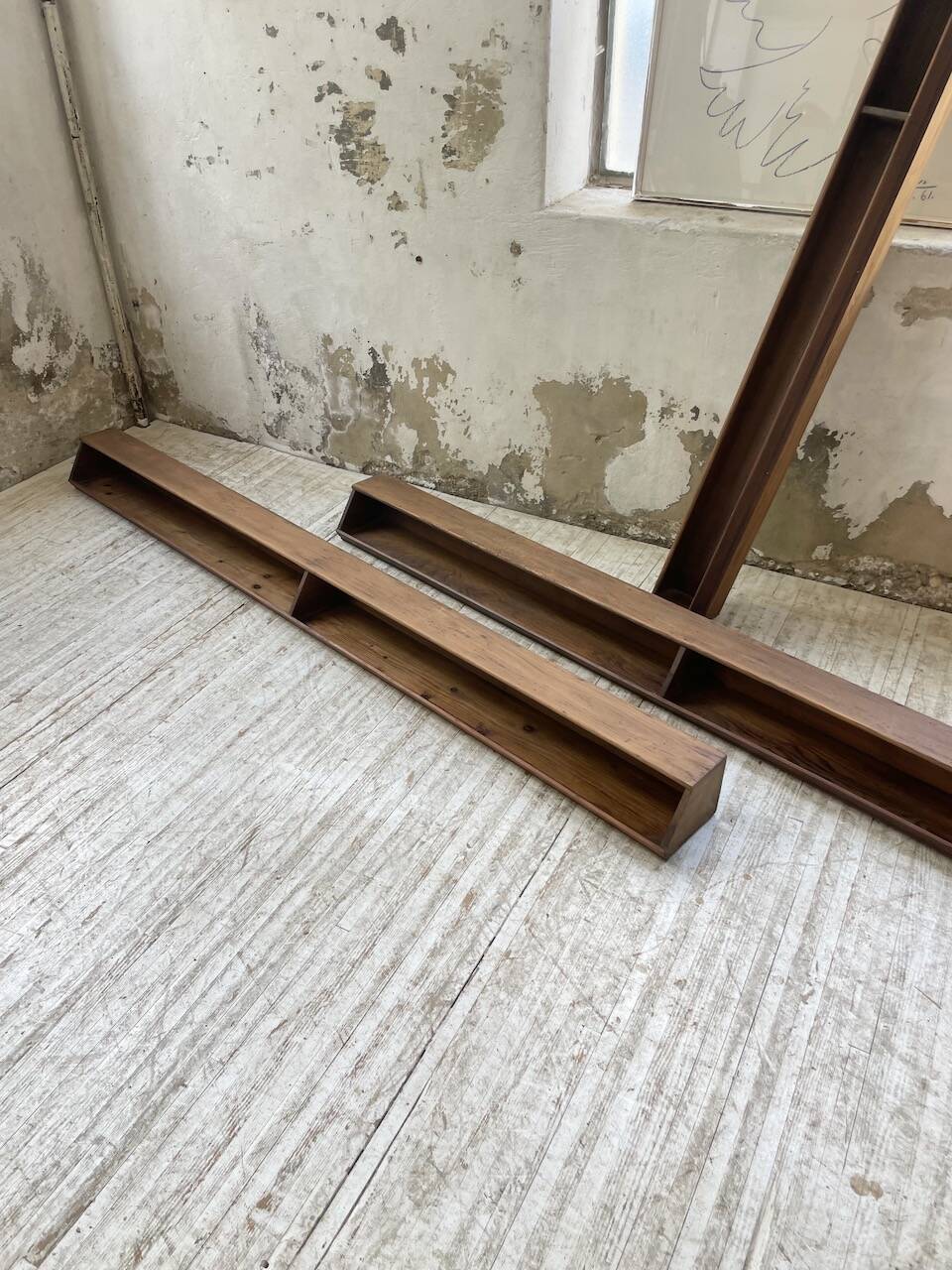 XL wooden wall storage