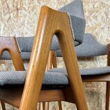 Set of 4 teak chairs by Kai Kristiansen for Sva Møbler Danish Design 60s 70s