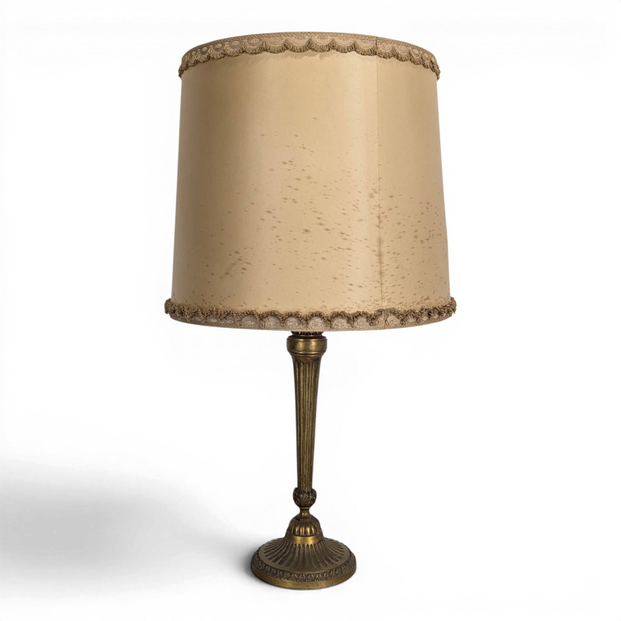 Neo-classical brass lamp