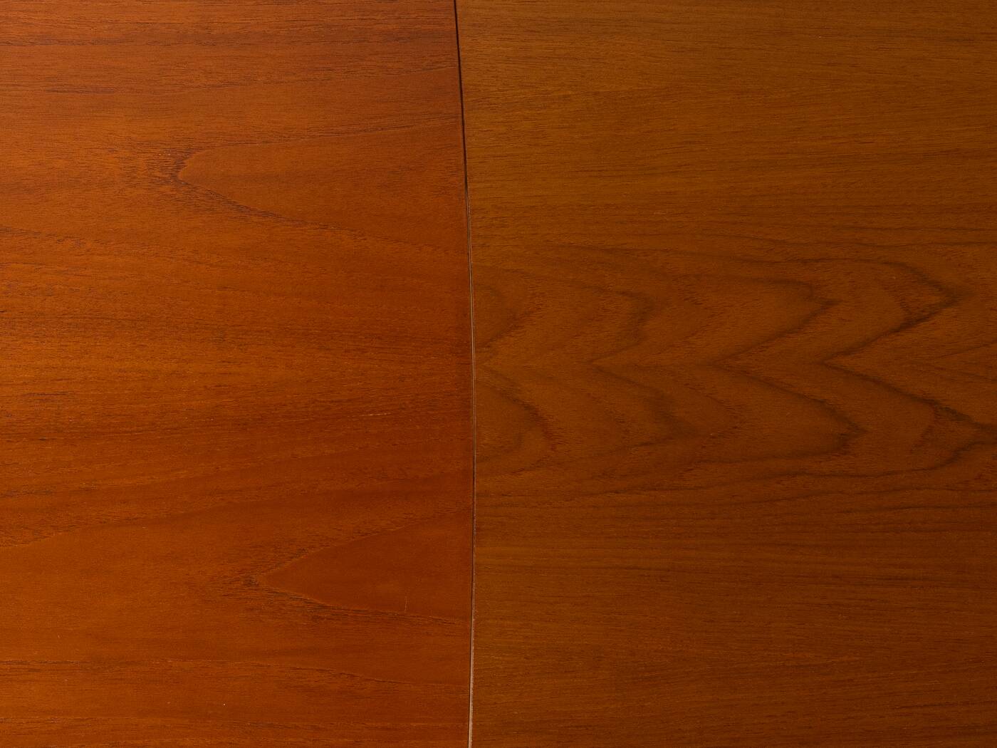Elegant mid-century dining table with extension function, 1960s, teak veneer