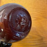 Plum colored glass pitcher
