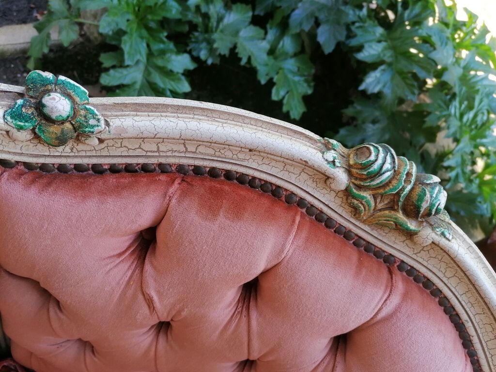 Louis XV-style "bergere" armchairs