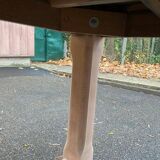 Extendable renovated 20th century oak farmhouse dining table, 200-280cm