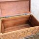 Antique Large Exotic Wood Chest Carved Africa