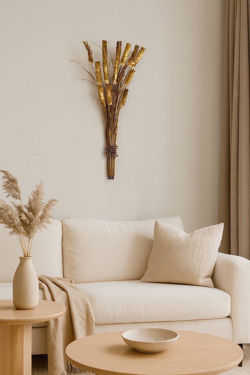 Brass wall sculpture by Daniel D'Haeseleer