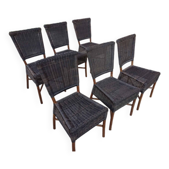 Lot de 6 chaises pour intérieur ou extérieur