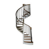 Escalier colimaçon ancien 1900