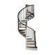 Escalier colimaçon ancien 1900