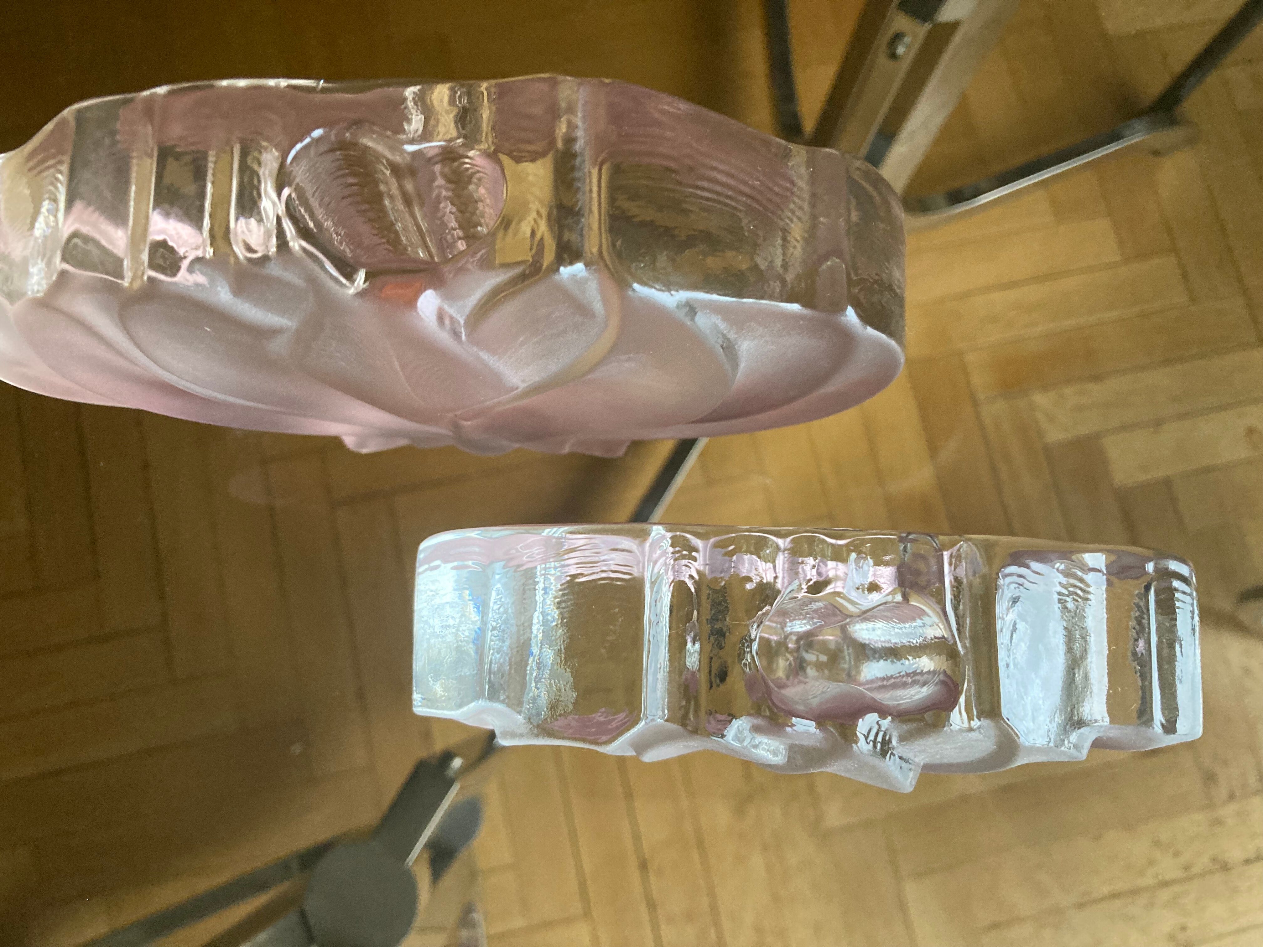 2 vases Walther glass